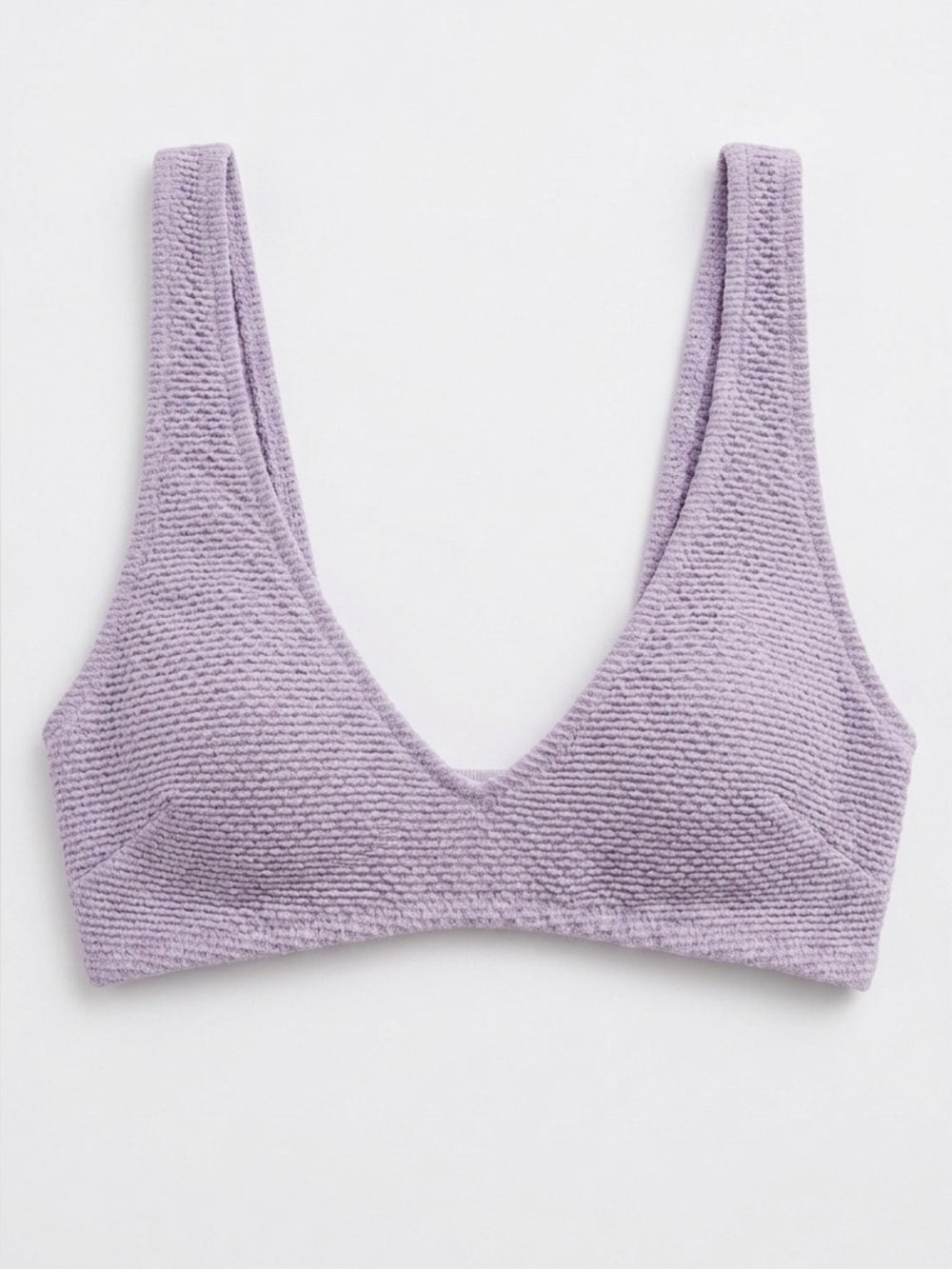 Aerie Lilac Waffle Knit Lounge Bralette Lavender Women’s Medium